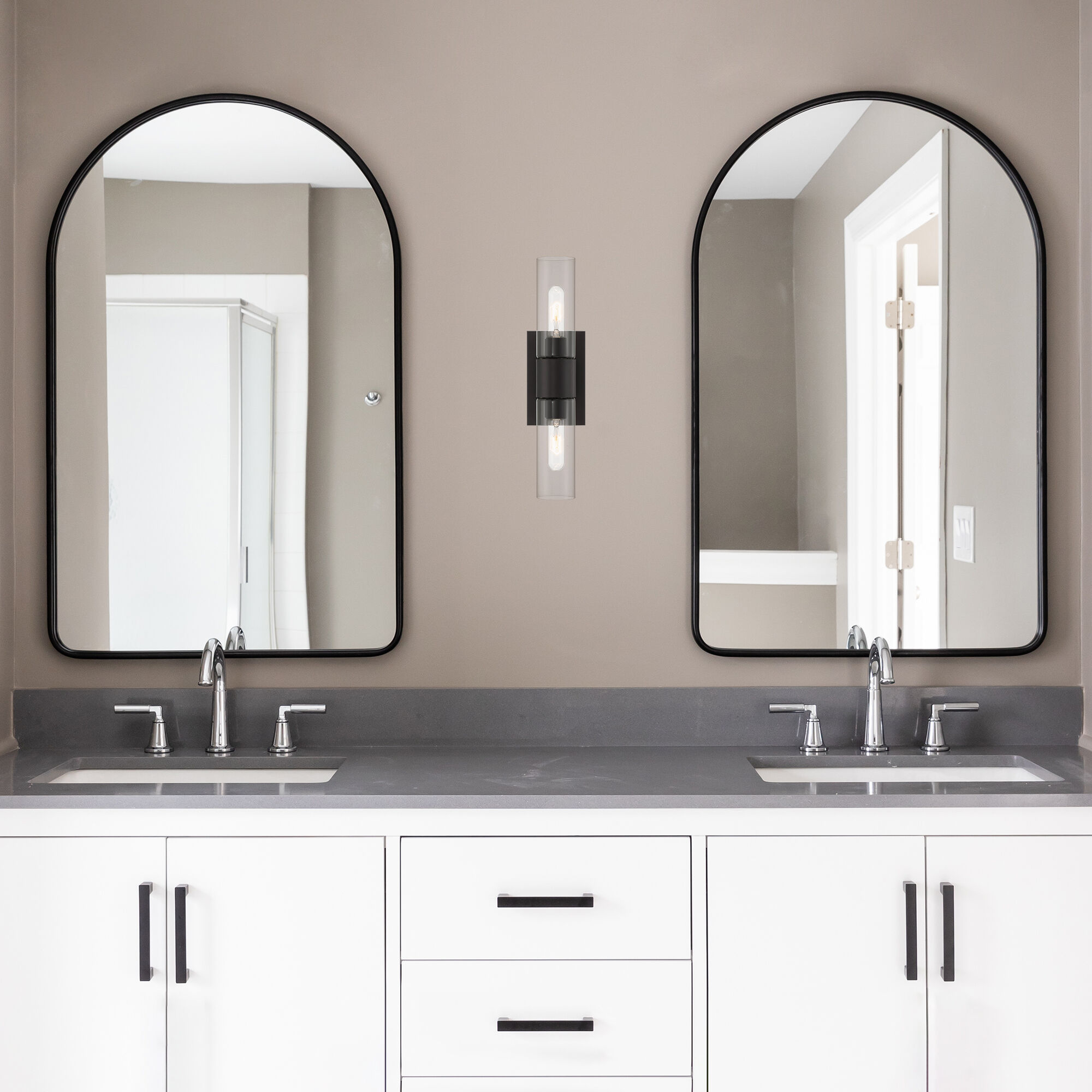 Anton 2 Light 4.5 inch Matte Black Wall Sconce Wall Light